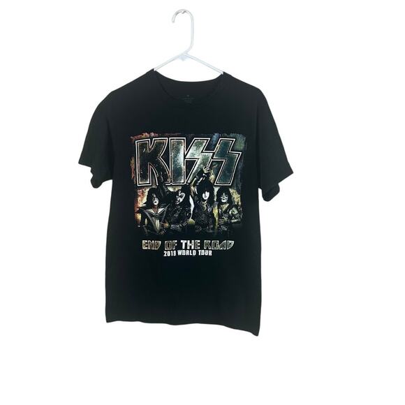 KISS 2019 World Tour Black Band Tee size M - Picture 1 of 9